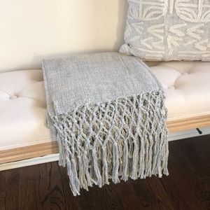 Vince camuto gray throw blanket